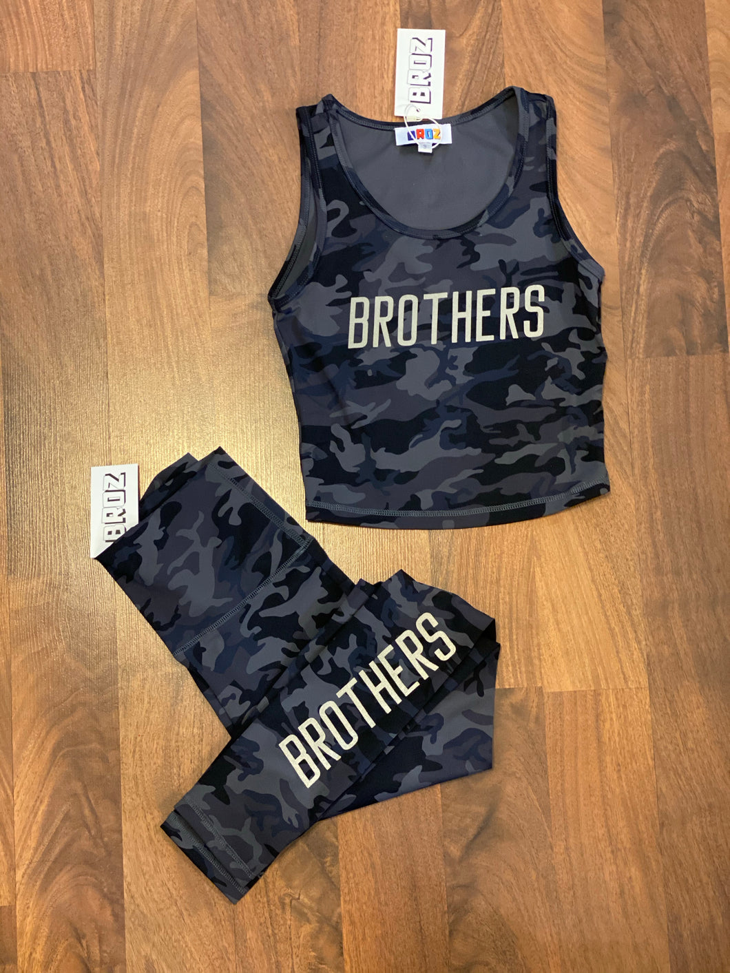 Blue 3M Camo Yoga Set